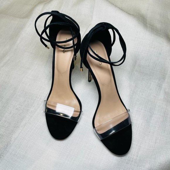 Brand New Heel Sandals, Aldo, Black - Picture 3 of 5